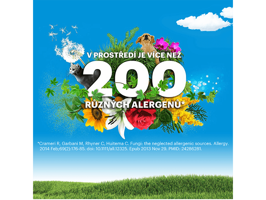 200 různých alergenů